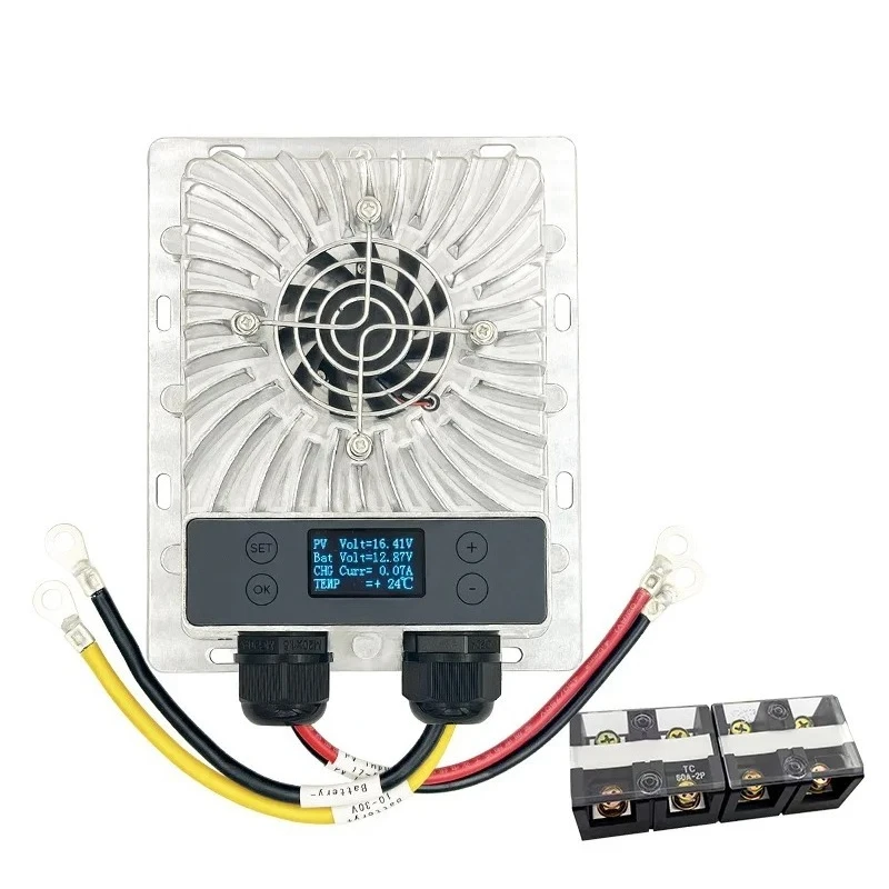 800W Boost 600W Buck 99% Efficiency Aluminum Recharging Solar Charging Controller 24-85V Input 17-55V Output