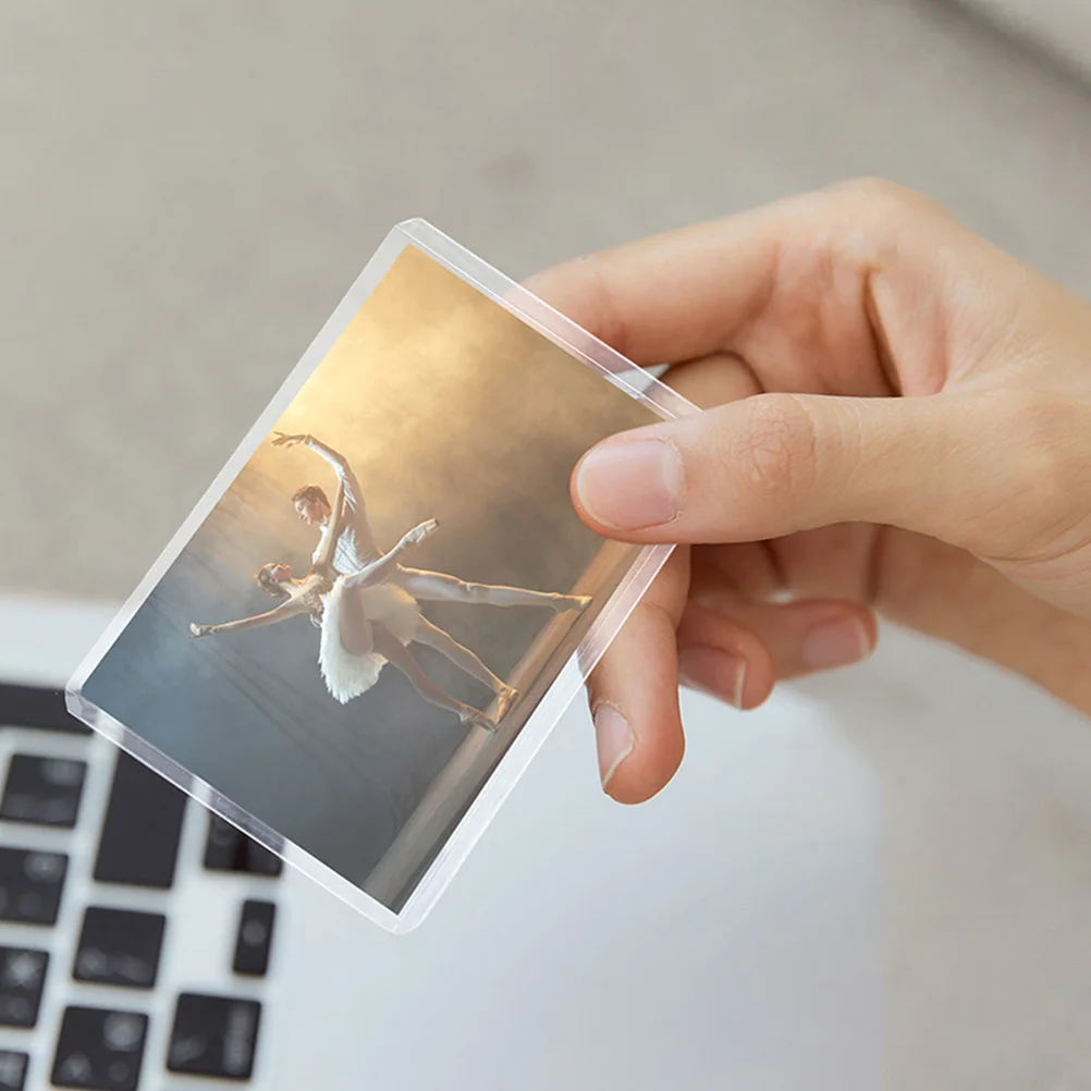 

30 Pcs Photo Protector Playing Card Sleeves Sports Protectors Frame