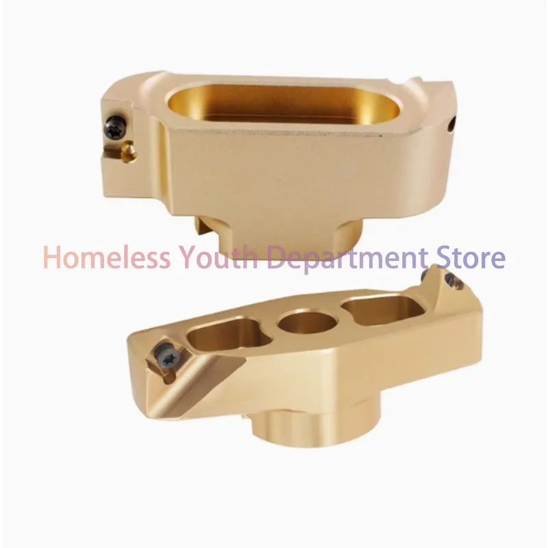 Bridge type aluminum cutter head right angle 90 degrees BAP400RKM12 aluminum alloy 2-blade 45 degrees surface high-gloss