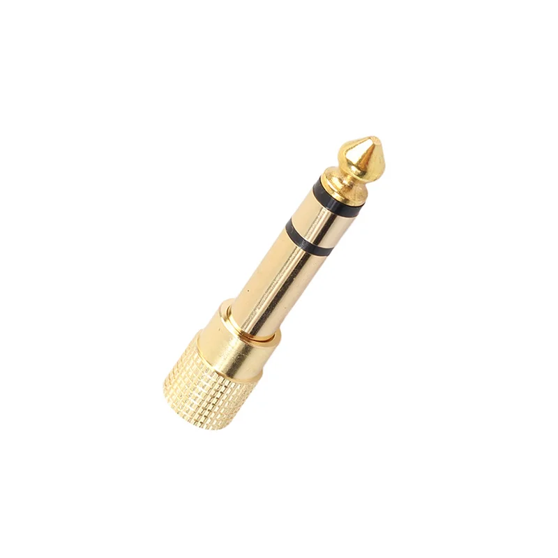 6.35 mm Male to 3.5 mm Female Headphone Adapter Wear-resistant Jack Converter Audio Plug Gold Plating Process Power Amplifier