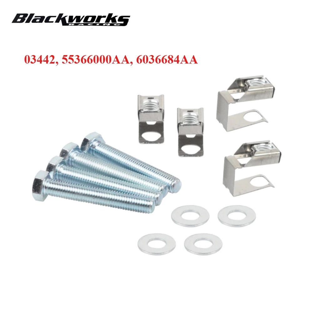 03442,55366000AA,6036684AA,6036734AA Exhaust Manifold Flange Bolts & Nuts Hardware Kit for Jeep Wrangler Dodge Durango Dakota