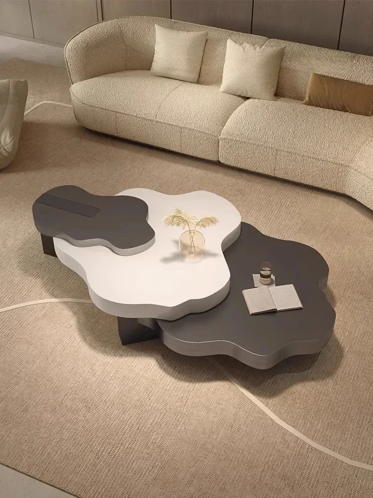 

Nordic Modern Minimalist Paint Brushed Cloud Tea Table Light Luxury Shaped Designer Living Room Home