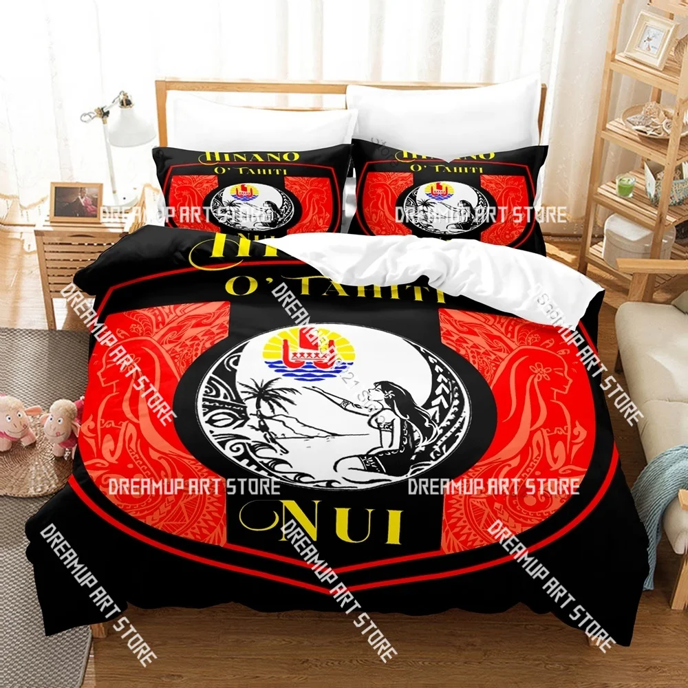 3D Printed Hinano Tahiti Logo Bedding Set for Boys Girls Duvet Cover Pillowcase Twin Queen King Full Single Double Sizes
