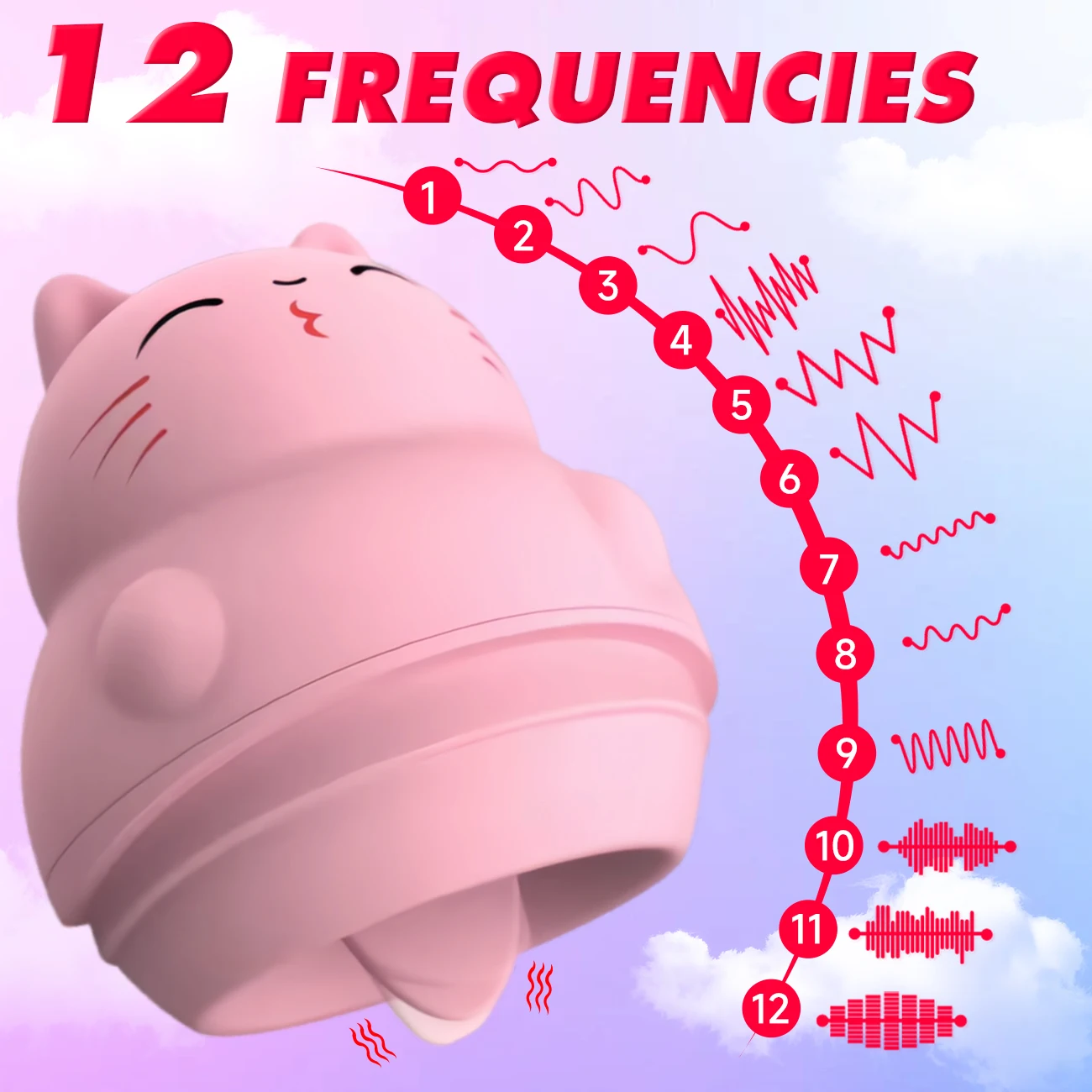 اللسان لعق الهزاز لطيف القط الصغير الحلمة تحفيز البظر النشوة الجنسية آلة الكبار الإناث معدات الاستمتاع واللعب الجنسي للنساء #2