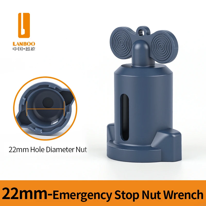 LANBOO 12mm 16mm 19mm 22mm push button switch plastic install spanner wrench nut install wrench