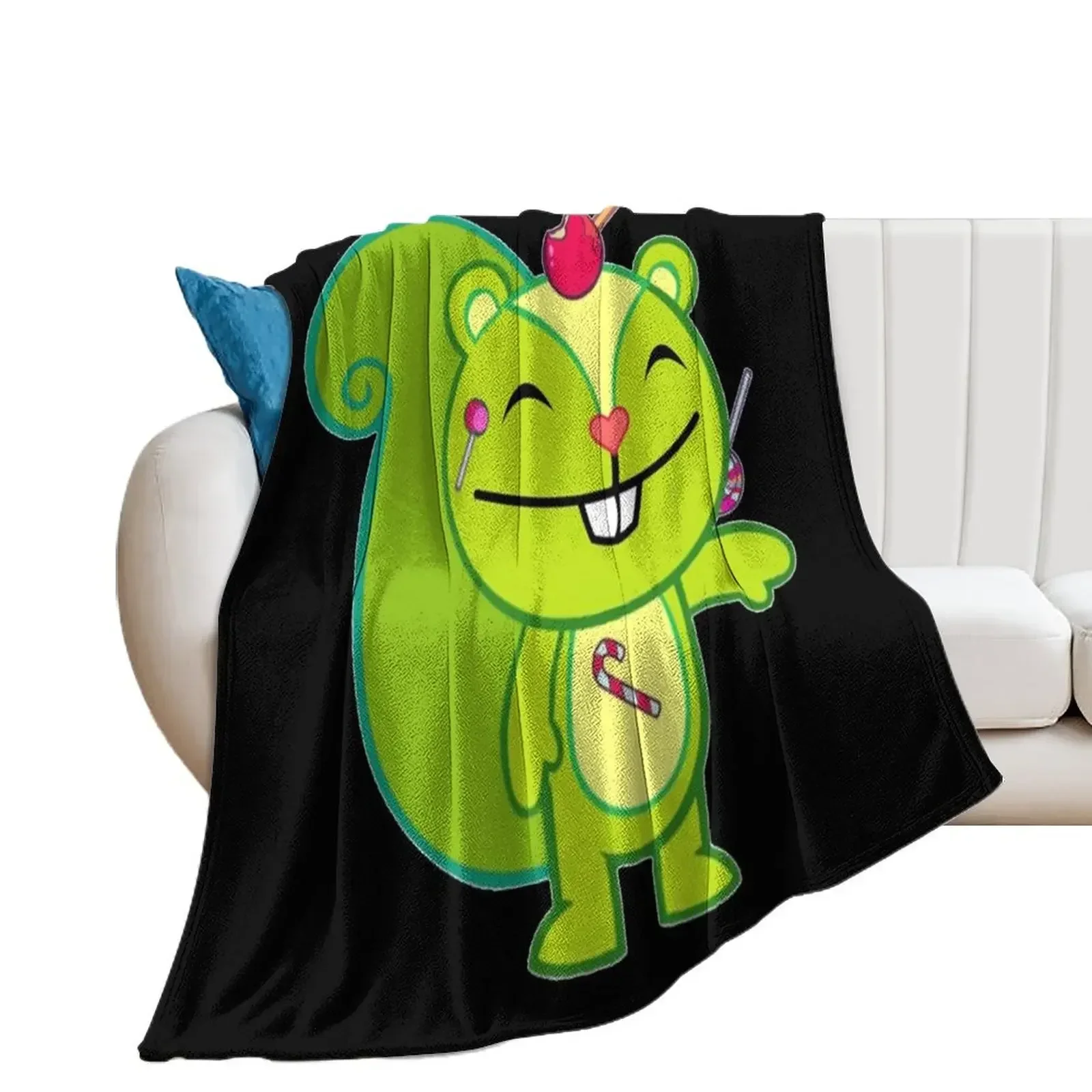 

Nutty - Happy Tree Friends Throw Blanket Luxury Brand Comforter Hairy Blankets