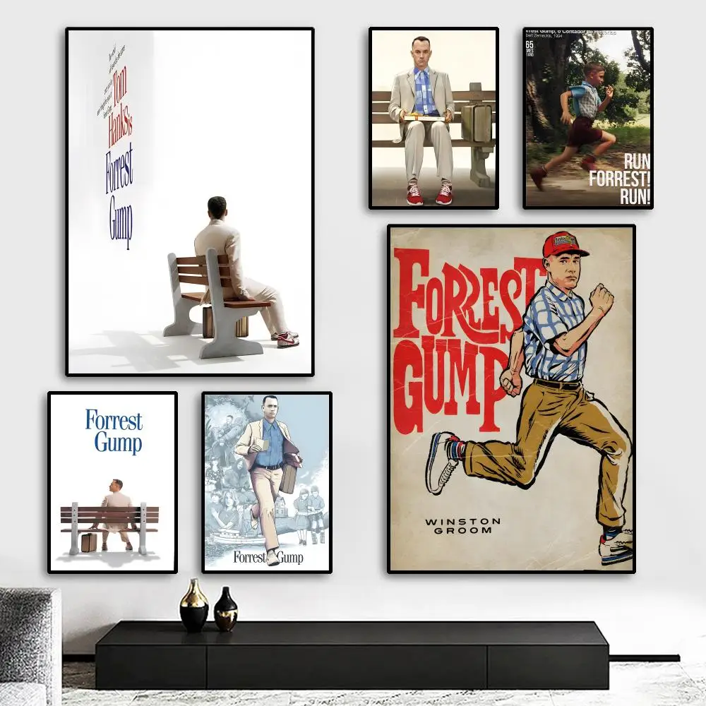 

Movie Sticky Forrest Gump Painting Calligraphy Canvas Poster: Crease Free Waterproof Durable All Space Wall Decor