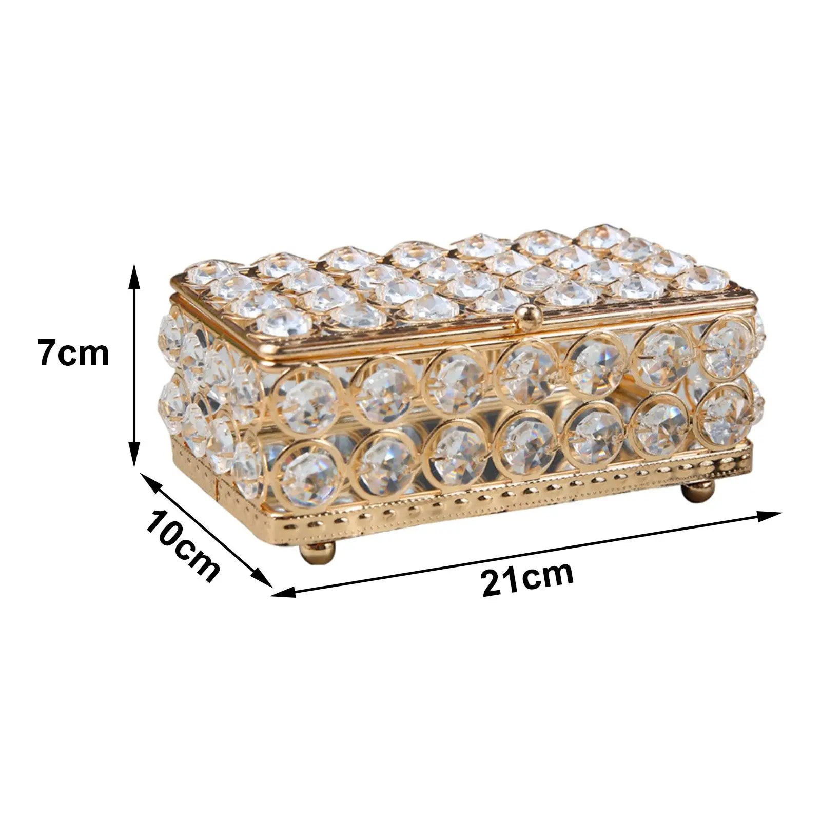 Jewelry Box Jewelry Container Cosmetic Organizer Box Trinket Box with Cover