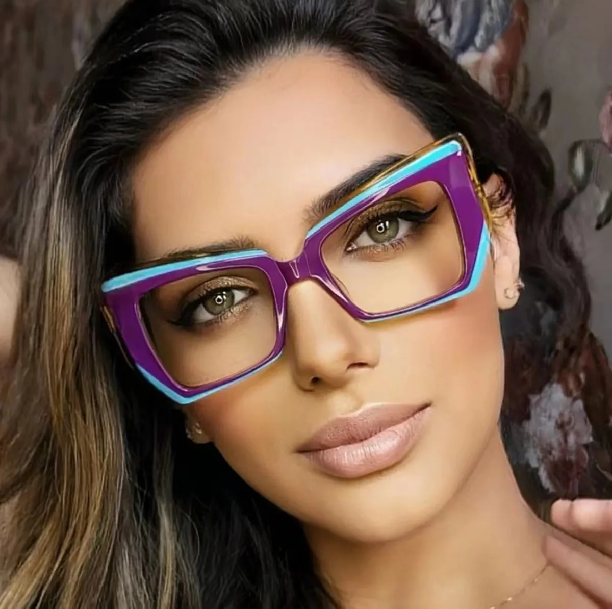 Modische Polygonale Luxus Design Frauen Brillen Rahmen Anti Blau Licht Photochrome Lesebrille Hyperopie Grad +1 Bis +6 – Detail 3
