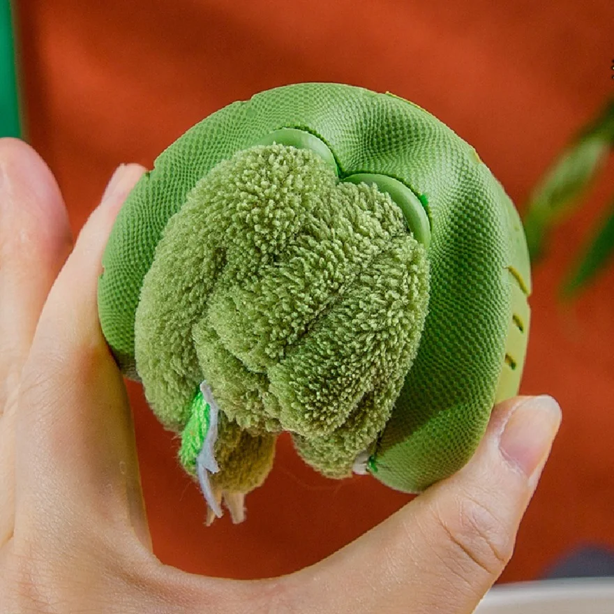 Schattige groene pluche pantoffels met dinosauruscartoonpatroon, geschikt voor peuterjongens en -meisjes, binnenkleding