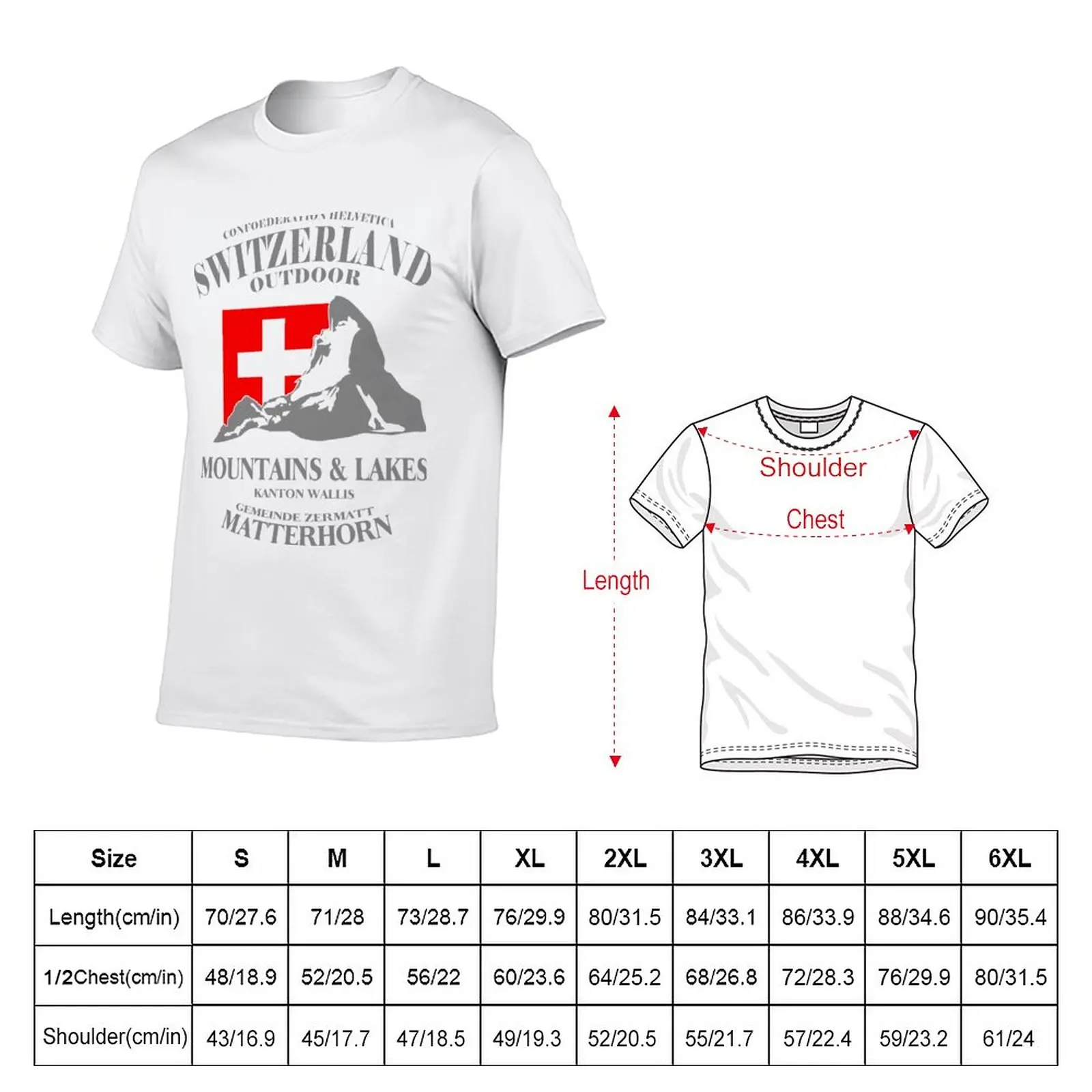 New Matterhorn - Switzerland T-Shirt animal print shirt for boys black t shirt vintage clothes plain t-shirt sweat shirts, men