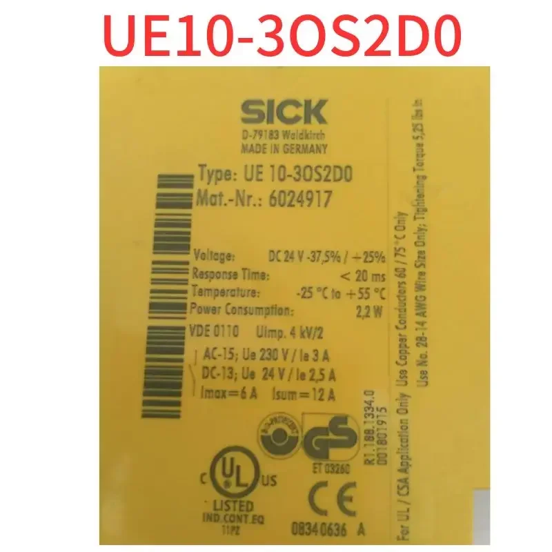 Second-hand  Safety relay UE10-3OS2D0 two channels 6024917