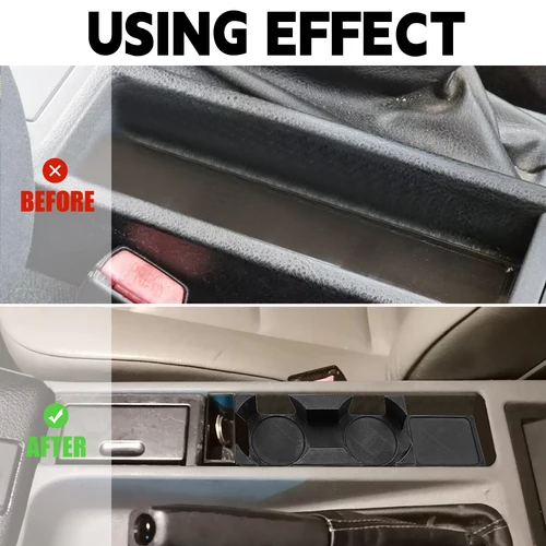 Imagen 2 del producto 1/2 Uds portavasos doble caja de almacenamiento para asiento del conductor adecuada para BMW E36 accesorios interiores de coche portavasos