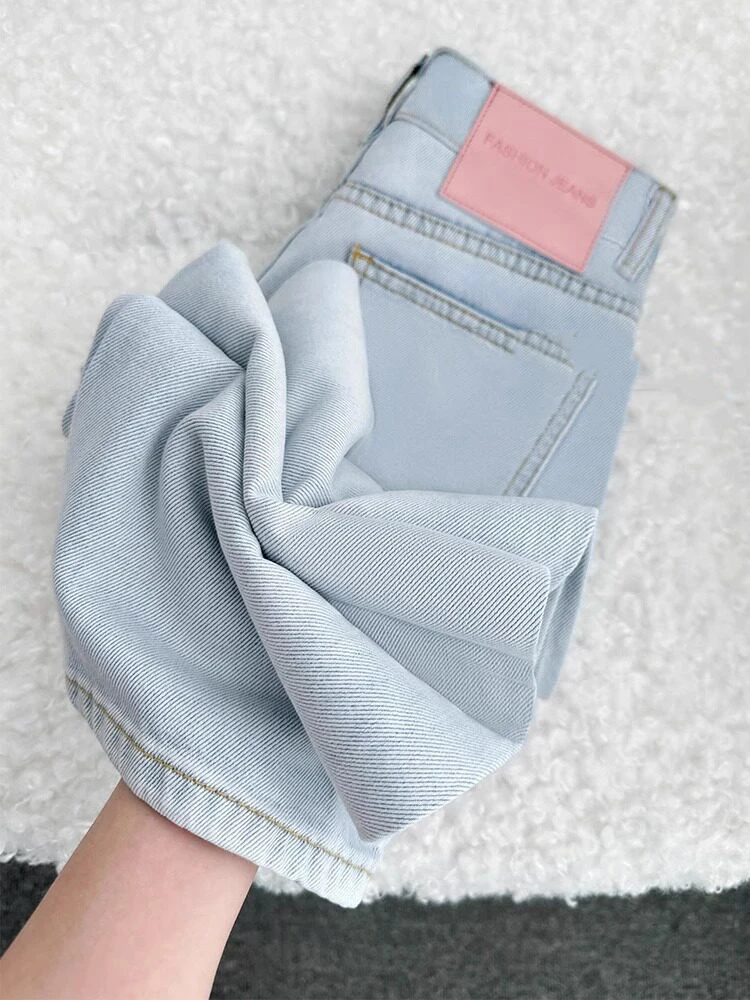 

Women's Wide Leg Jeans Retro Y2K Loose Denim Pants Street Wear Fashionable Casual Blue Pink Long Ice Skating Pants Female New