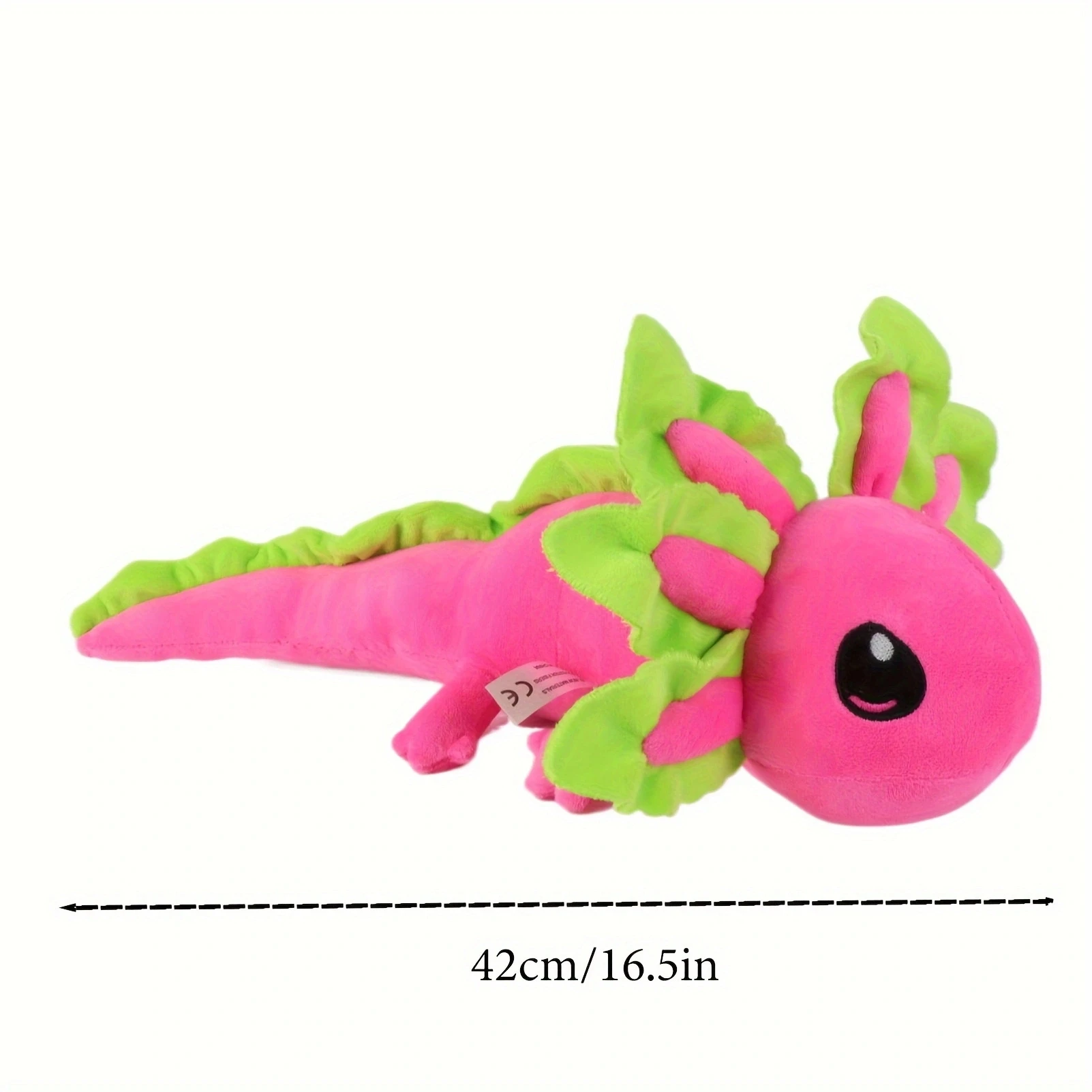 42cm/16.5in Axolotl Plush Toy Kawaii Stuffed Animal Axolotl Plushie Toy Emotional Support Axolotl Pink Soft Cute Home Decor