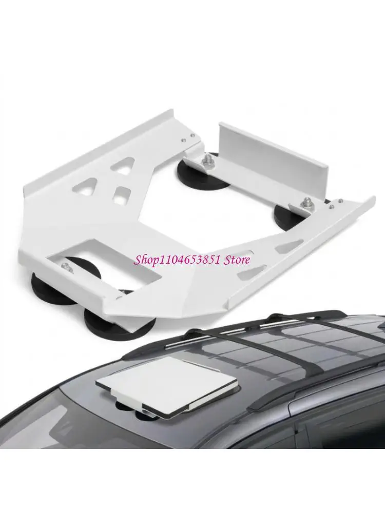In-Vehicle Satellite Device Mount with Magnetic Attachment, ABS Open-Frame Housing, Four Round Contacts, and Separate Base