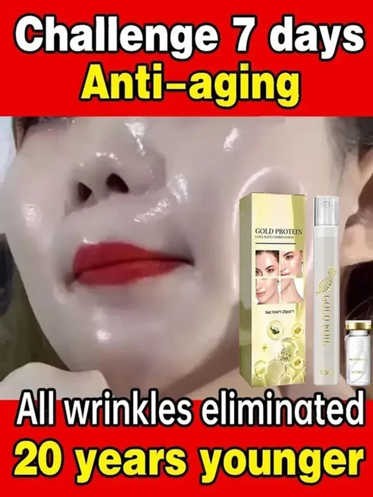 Absorbable No Needle Gold Protein Line Anti-wrinkle Face Filler Lift Firming Collagen Thread Anti-Aging Skin Care