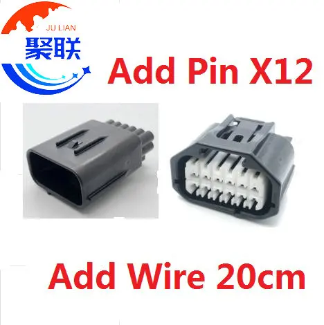

1 комплект, 12 контактов, 6188-8760, 90980-12E41 6188-6085, автомобильный разъем, автоматический водонепроницаемый разъем жгута проводов 6189-8041 90980-12E42