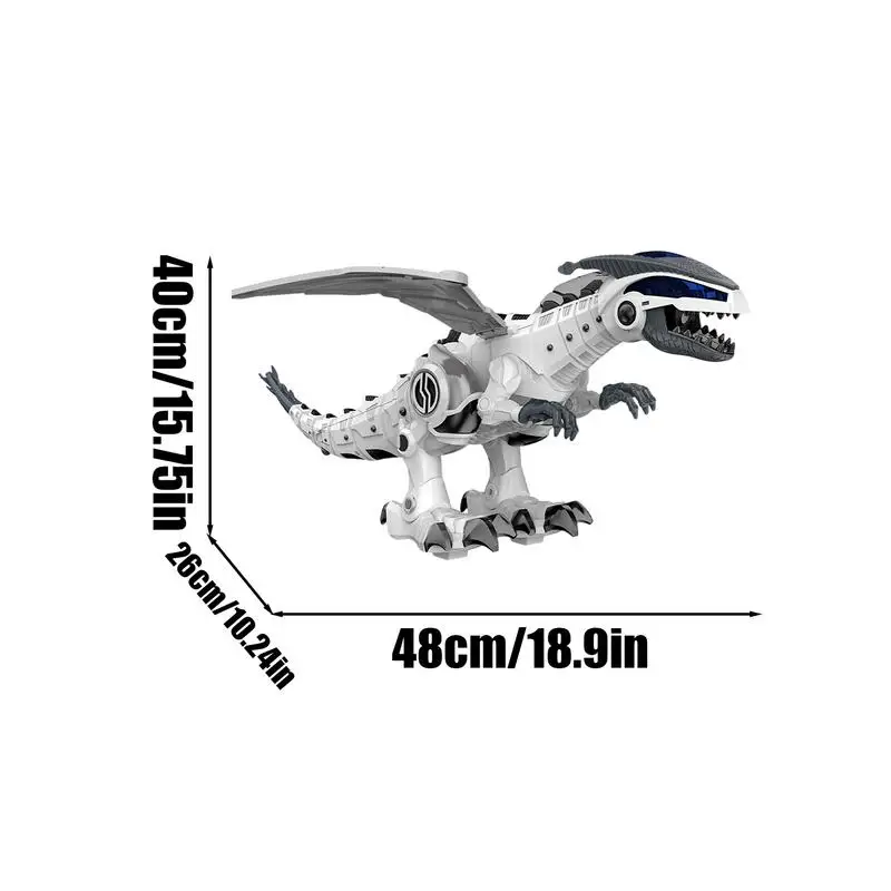 Baby Dinosaur Moving Toy Walking Kids Toddler Toys With Lighting & Music Interactive Animal Figures With Spray Egg-Laying For