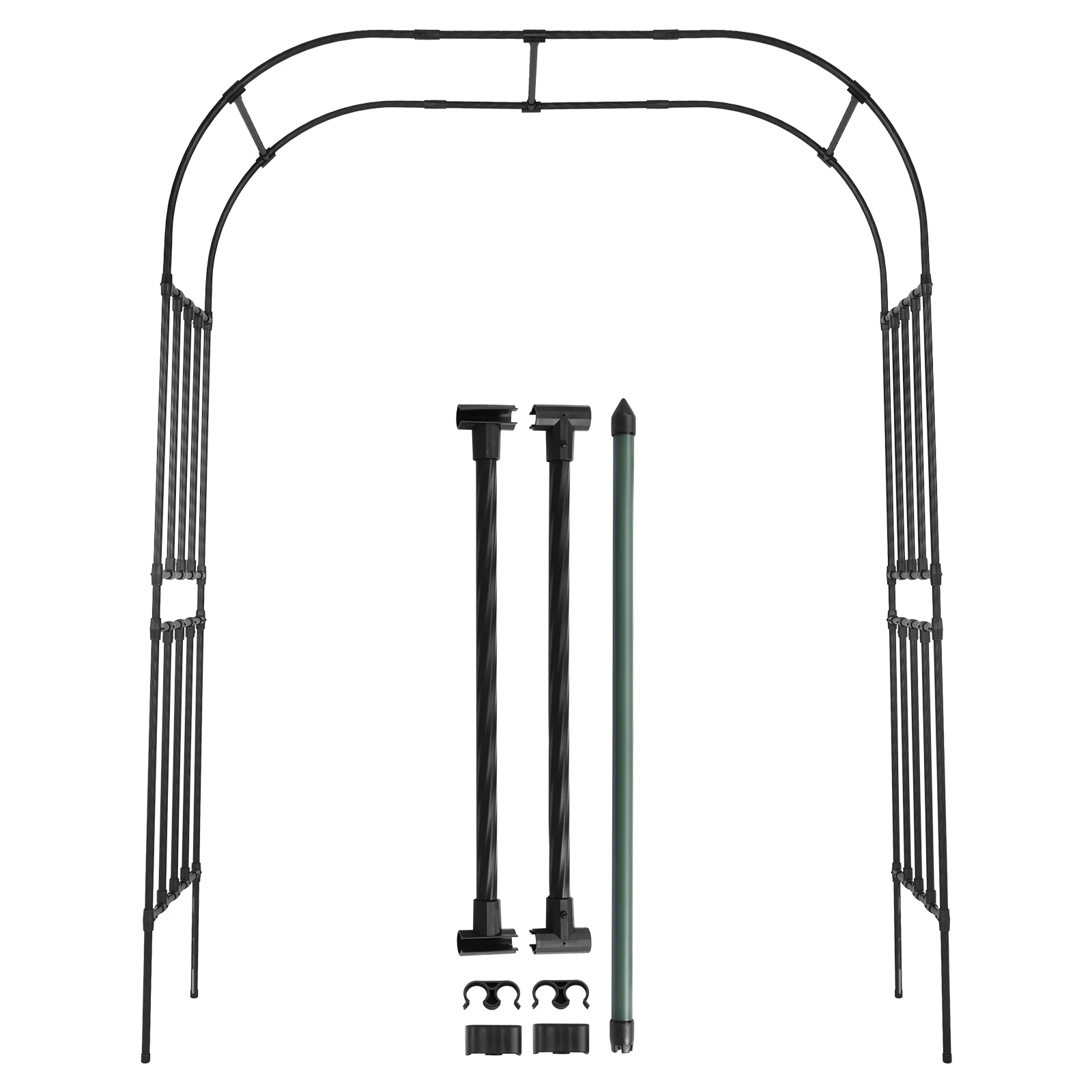 

Металлическая арка-каркас 2,4 м для вьющихся растений, садовая металлическая решетка для цветов и лиан, декор для свадеб и праздников