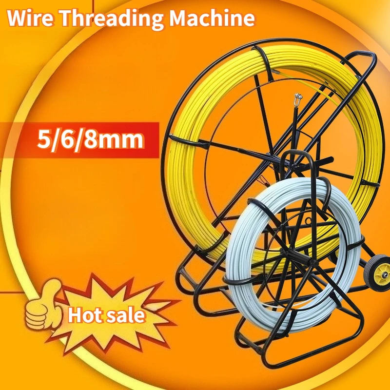 Electrical Fish Rod Cable Puller Wire Snake Fiberglass Wire Cable Running Rod Draw Wire Cable Running Tool Conduit
