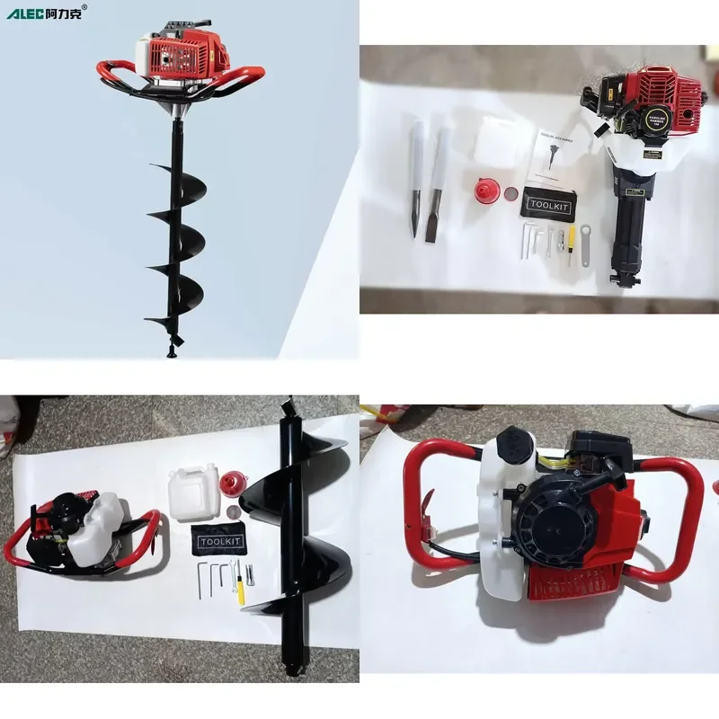 Low Noise Earth Drill 63CC Ground Drill 2 Stoke Power Earth Auger Drill