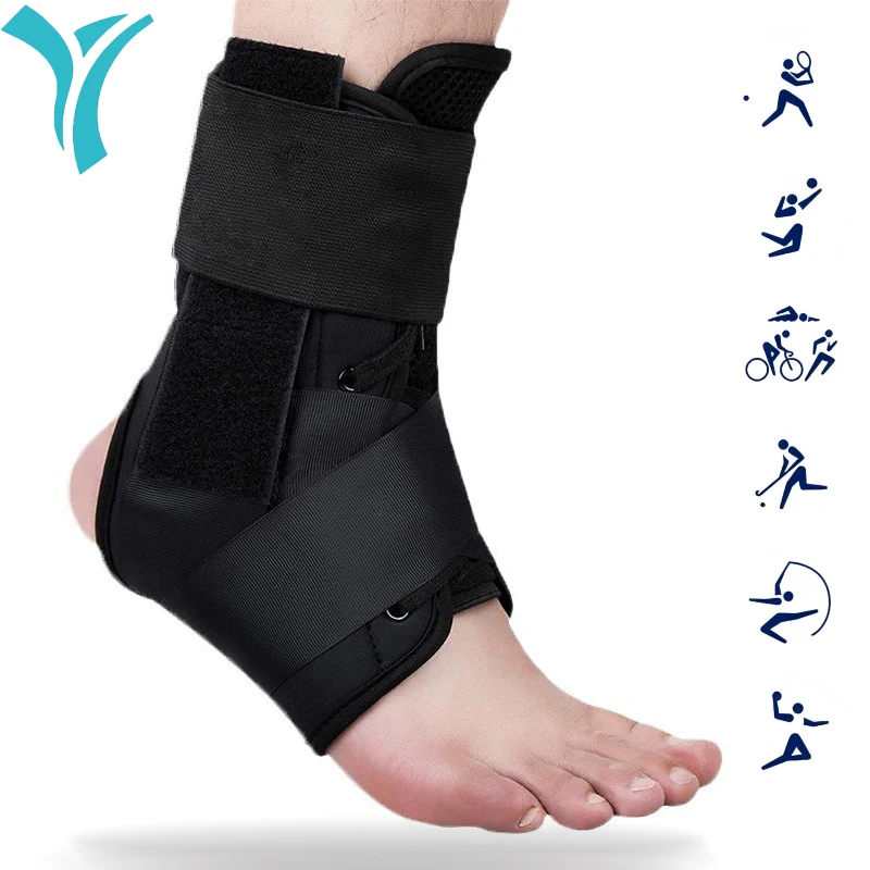 

Lace up Ankle Brace for Women&Men for Sprained,Support for Achilles,Tendon,Sprain,Injury Recovery, Running,Basketball,Volleyball