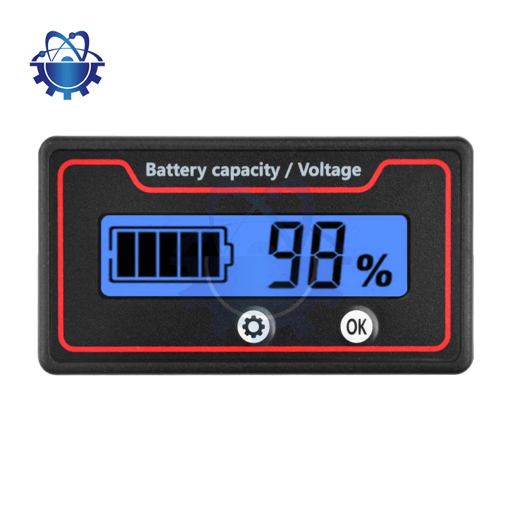 9-120V 12V 24V 48V Battery Capacity Monitor Indicator Car Motorcycle Digital Power Percentage VoltmeterVoltage Tester Meter Tool