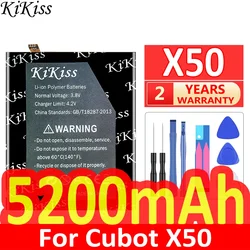 5200mAh KiKiss Replacement Battery For Cubot X50 Li-ion Lithium Polymer Rechargeable Batteries