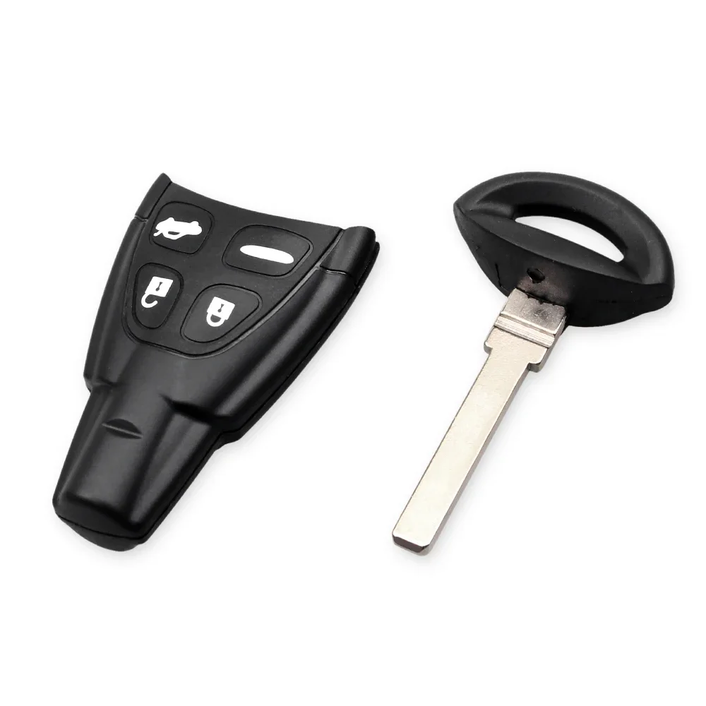 Dandkey Car Styling Case Smart Key Shell For SAAB 93 95 9-3 9-5 Button Keyless Entry 4 Buttons Remote Keys Shell Case