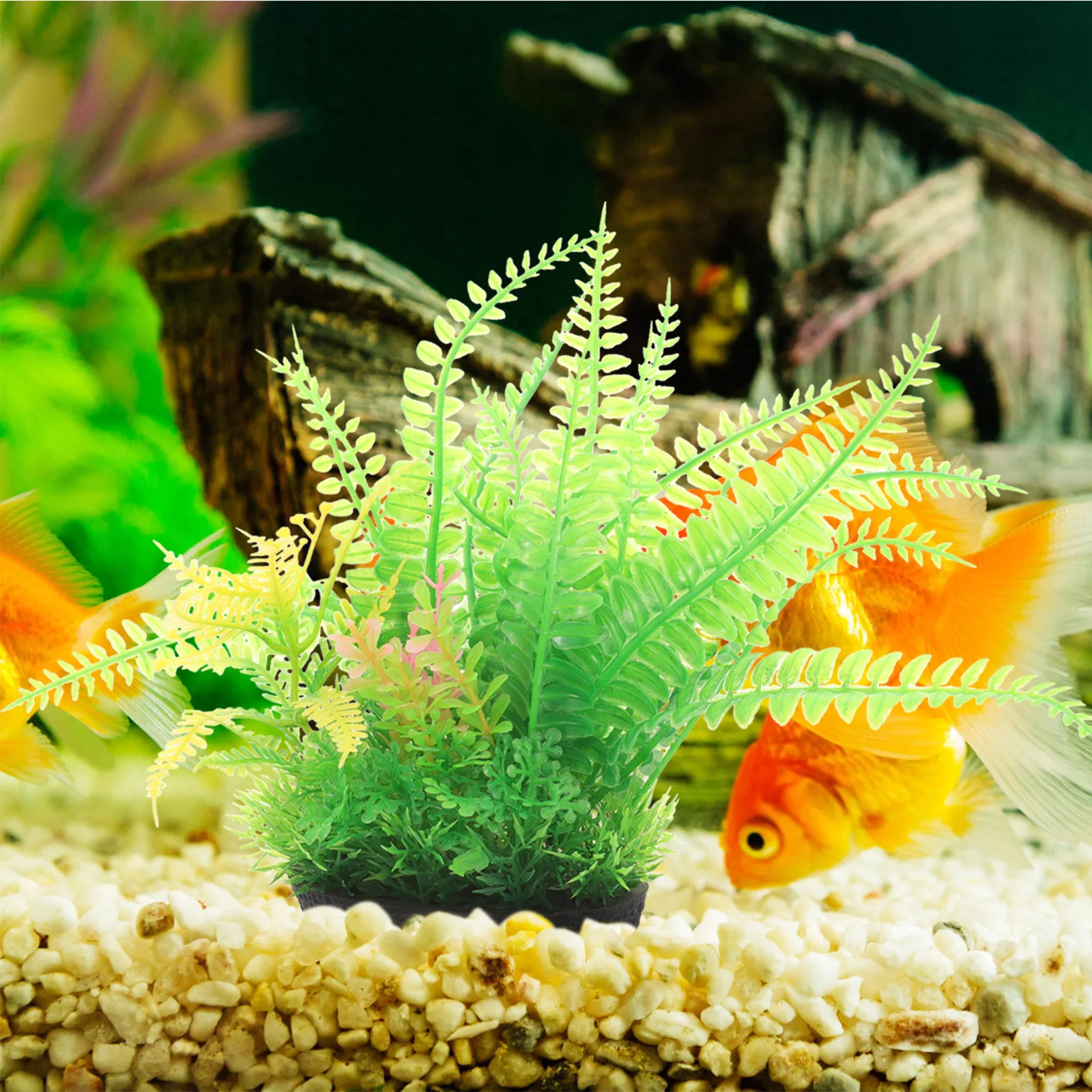 

Artificial Water Plants Fake Aquatic Decor Accessories Green Tropical Fish Tank Plants Decorative Aquarium Plant nament Suitable