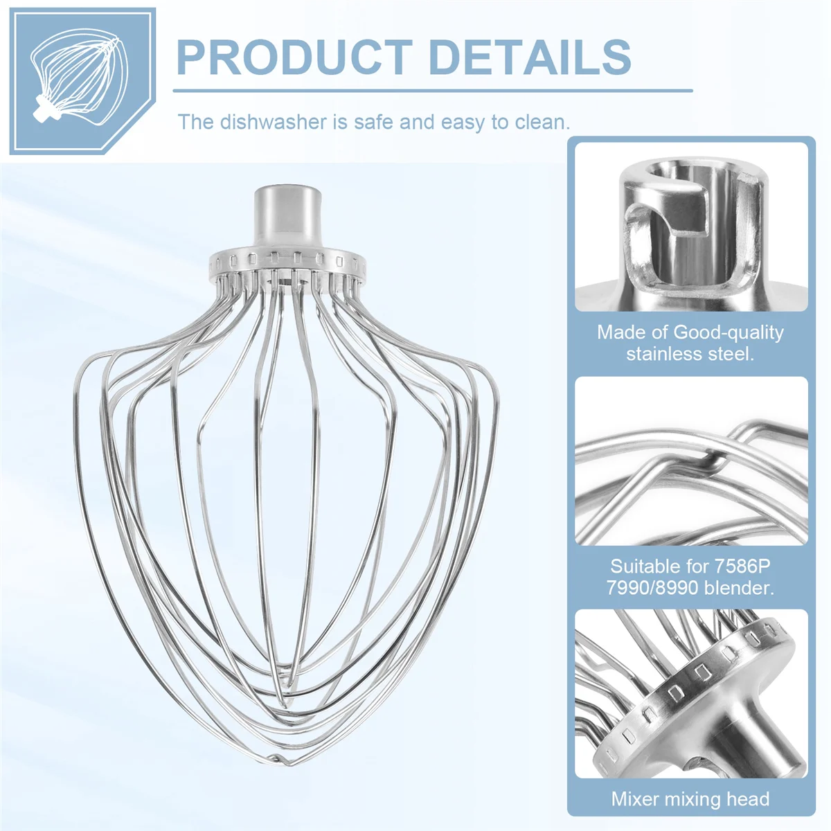 A74G-аксессуары для миксера с подъемной подставкой на 7 литров, смесительная головка, венчик, подходит для KSM7586P/7990/8990