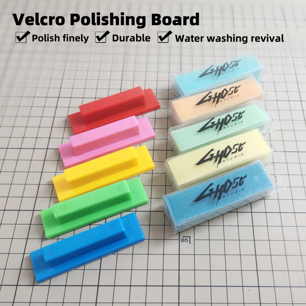 Velcro polishing board Flocking sandpaper Quick replacement Polish finely Durable Polishing board For Micro curved flat surface