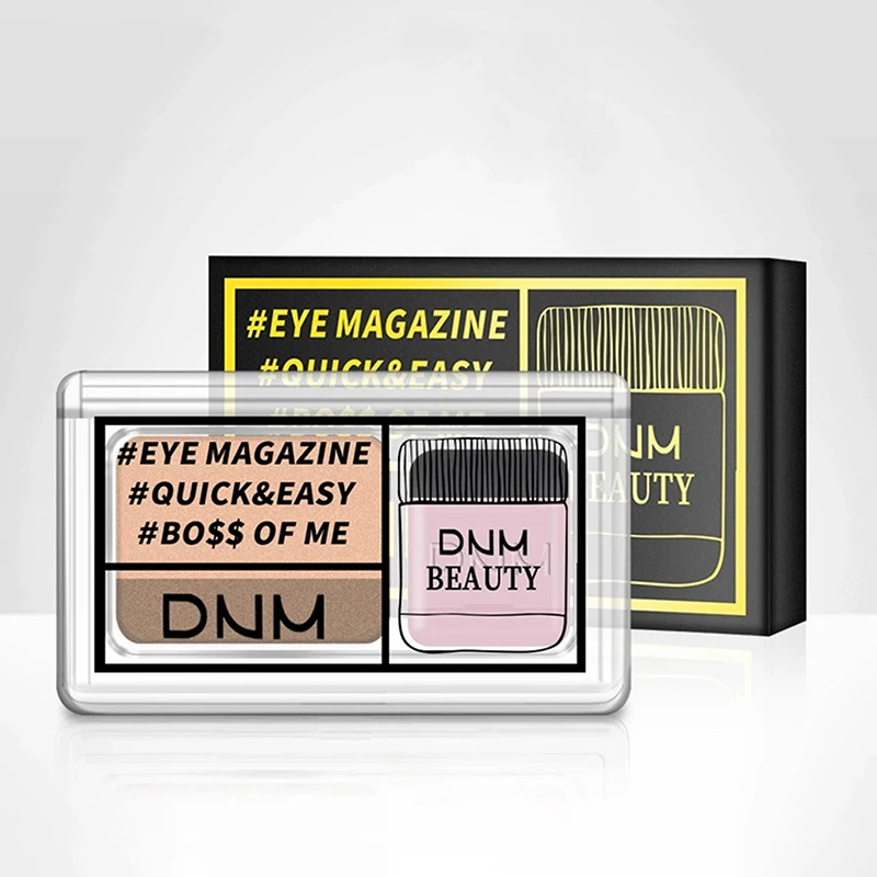 2 色マットアイシャドウダブルスモールボックスレイジーアイシャドウ持ち運びが簡単アイシャドウトレイプロフェッショナル女性用化粧品