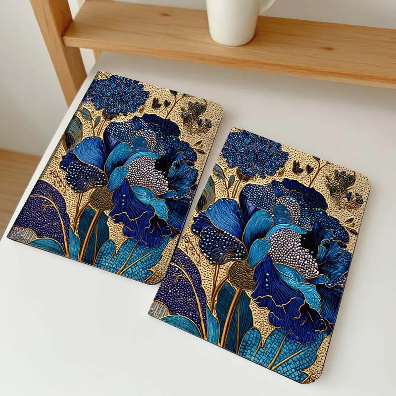 

Blue Leaf White Flower For Vivo IQOO Pad2 Pad3 Pad5 Air SE Pro 12.1 12.3 13 11.5 11 inch Tablet Case