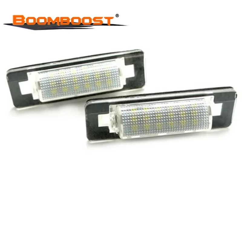 سيارة LED عدد 2 قطعة 18 LED لبنز W210 W202 E300 E55 C230 C43 AMG 3528 SMD لوحة ترخيص مصابيح OBC
