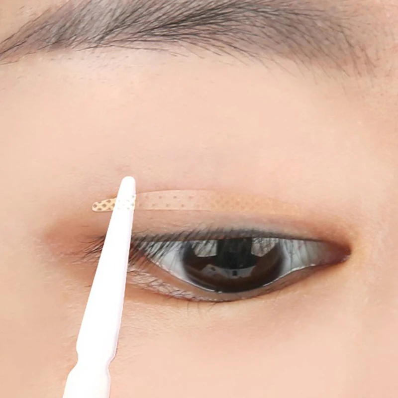 20Pair Invisible Double Eyelid Tape Transparent Self Adhesive Natural Big Eyes Lift Non-marking Mesh Eye Stickers Eyes