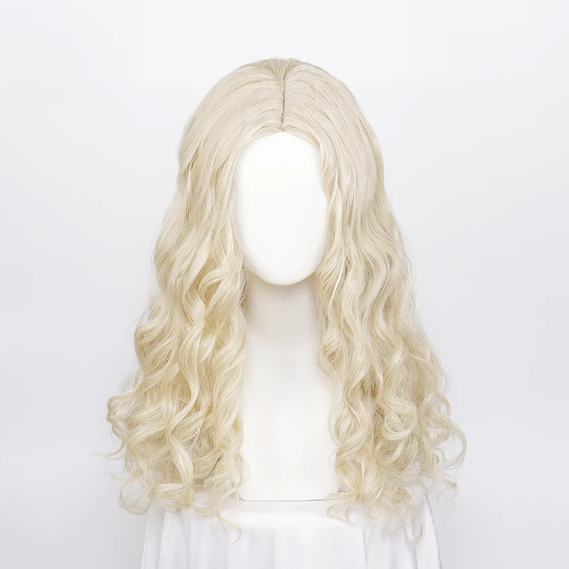 ccutoo Synthetic Hocus Pocus 2 Crazy Witch Sarah Blonde Long Curly Hair Cosplay Wig Halloween Girls Carnival Role Play Party