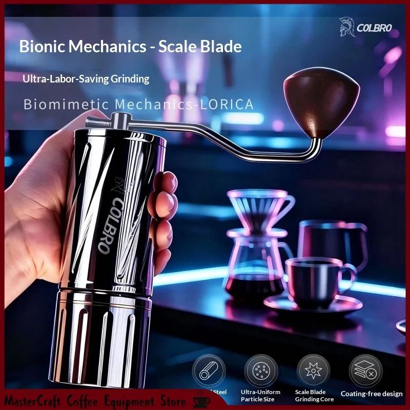 Colbro 3-Valve Moka Pot Coffee Set with Portable Storage Bag Grinder Moka Pot Coffee Distributor Heat Diffuser Storage Case