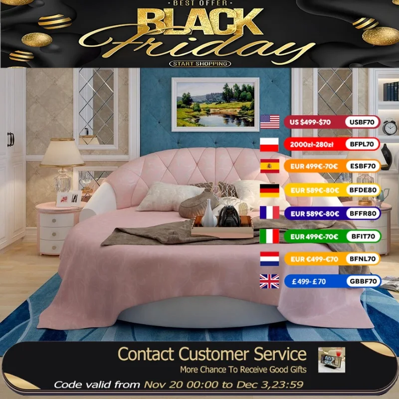 

Мягкая современная двуспальная кровать принцессы, наматрасник, кожаная кровать в стиле лофт, королева, роскошная современная мебель для спальни Somieres Y Marcos De Cama