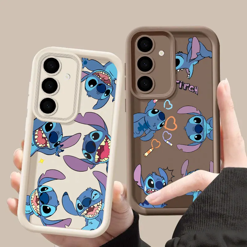 Cute Baby Stitch Disney S26 Ultra Case For Samsung Galaxy S26 S25 S24 S22 S23 Ultra S21 Plus S20 S25 FE Camera Protection Cover
