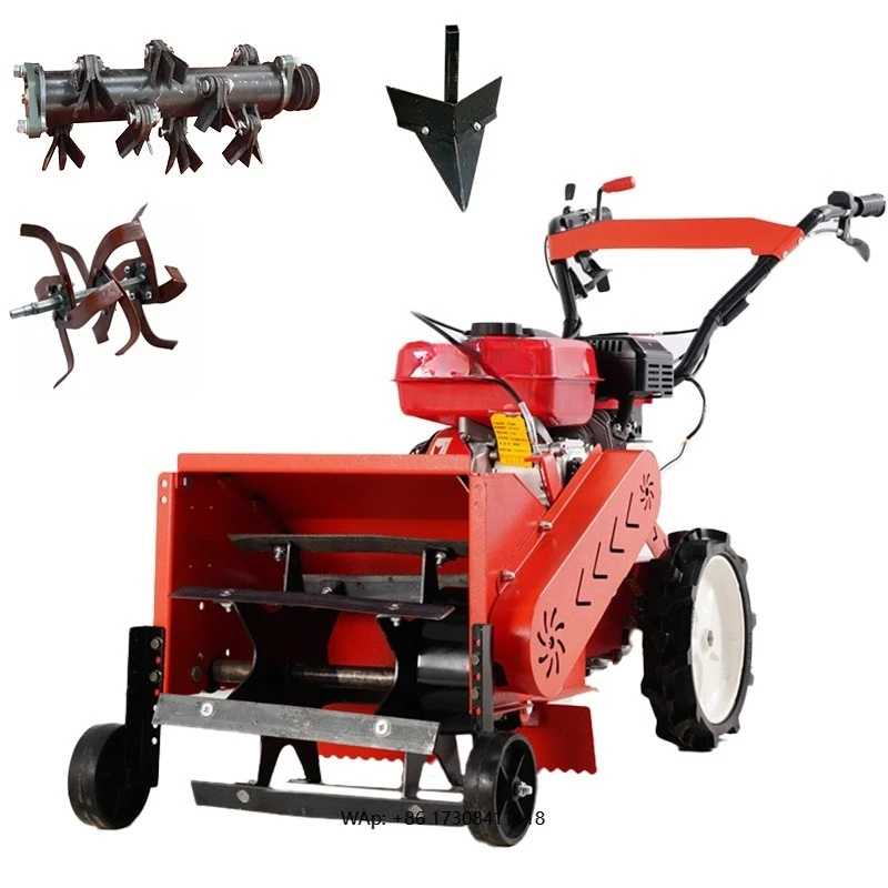 

Hand Push Weeder Farm Cultivator Mini Lawn Mower Portable Agriculture Equipment