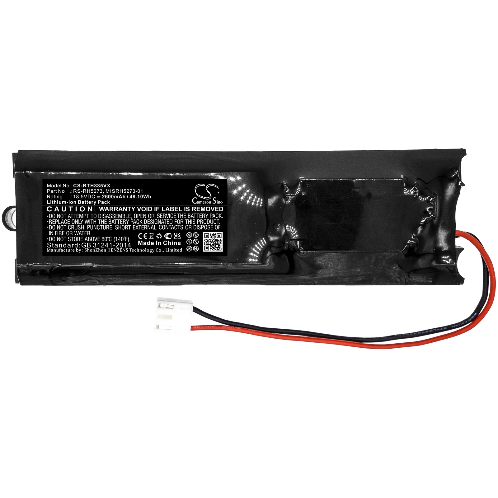 CS 2600mAh Battery For Tefal TY8812  TY8813  TY8818  TY8840  TY8841  TY8846 TY8848  TY8911  TY8913  TY8941   TY8812RH / 2D2