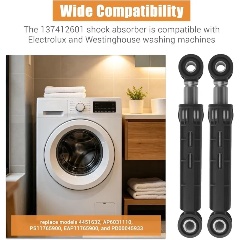 WHYY-Shock Absorber Damper 2PCS 137412601 AP6031110 For EFLW317TIW1 For EFLW317TIW2 EFLW427UIW1 Washing Machine Washer