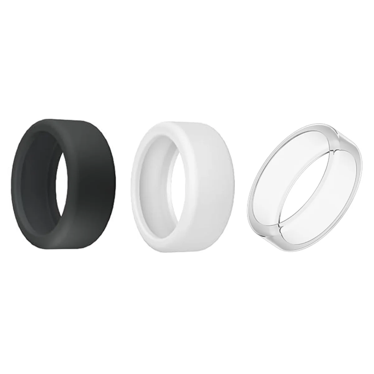 Silicone Ring Protector for Oura Ring, 3 Pack Elastic Ring Cover for Oura Ring Gen 3 for Working Out (S (6/7/8/9/10))