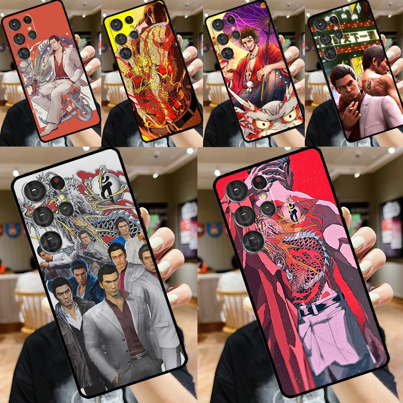 Funda de juego Yakuza 0 para Samsung Galaxy S24 Ultra S22 S23 Plus S20 S21 FE S8 S9 S10 Note 10 20 Ultra