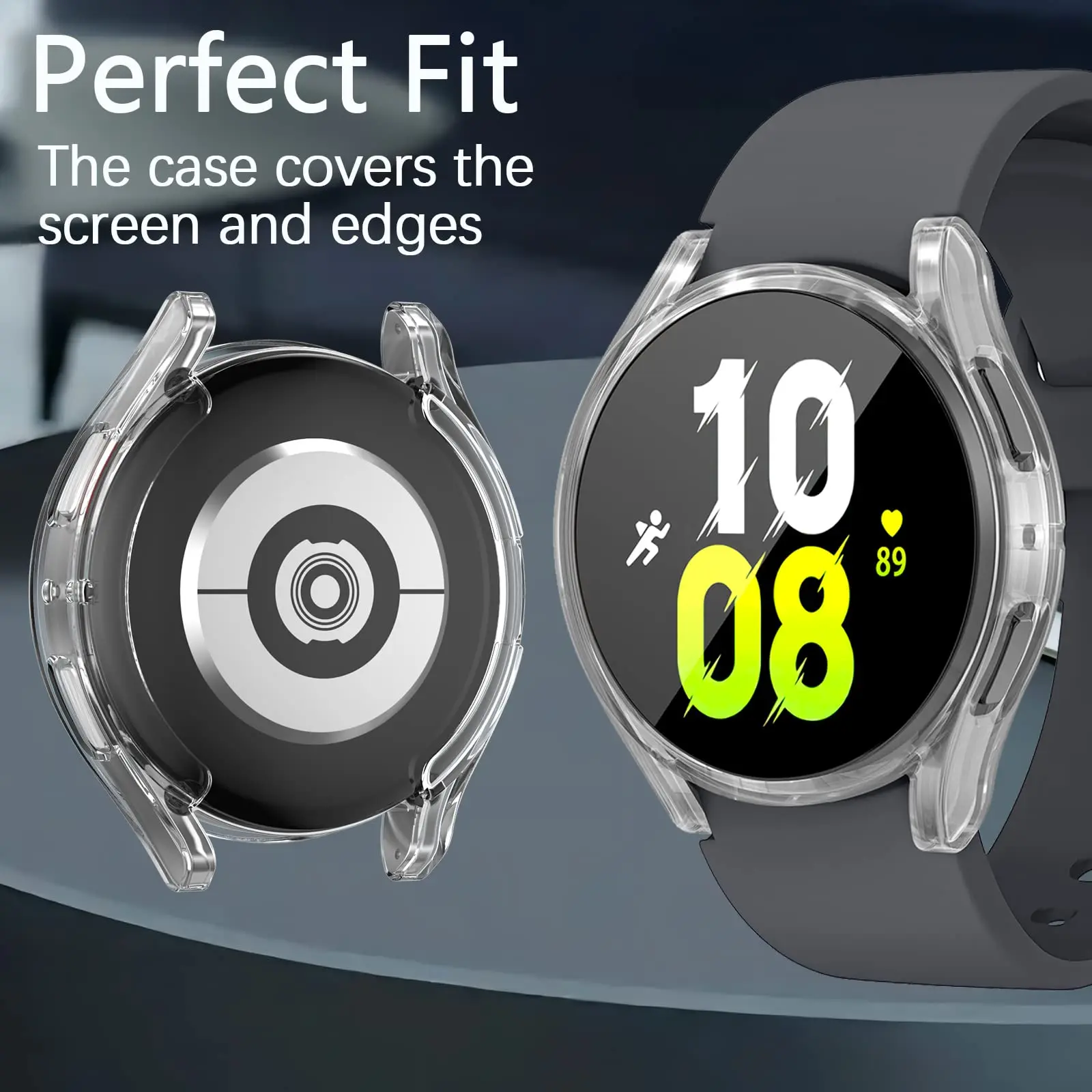 Case For Samsung Galaxy Watch 4/5 44mm 40mm classic 46mm 42mm Screen Protector TPU All-Around Bumper Cover for Watch 5 pro 45mm