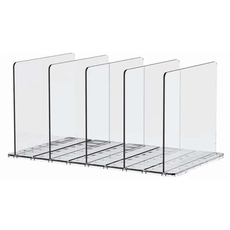 Organizador de bolsa abnh para armário, divisores de prateleira para organização de armário, organizadores de bolsa de plástico ajustáveis para armários