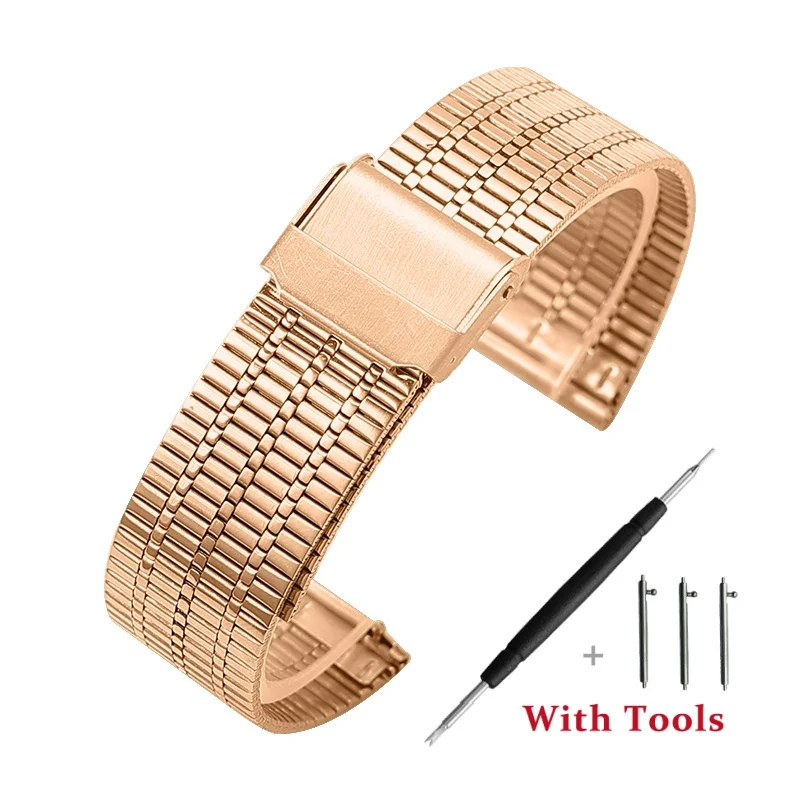 20mm 22mm Quick Release Stainless Steel Watch Strap for Universal Waterproof Watch Band Bracelet Accessories with Tool