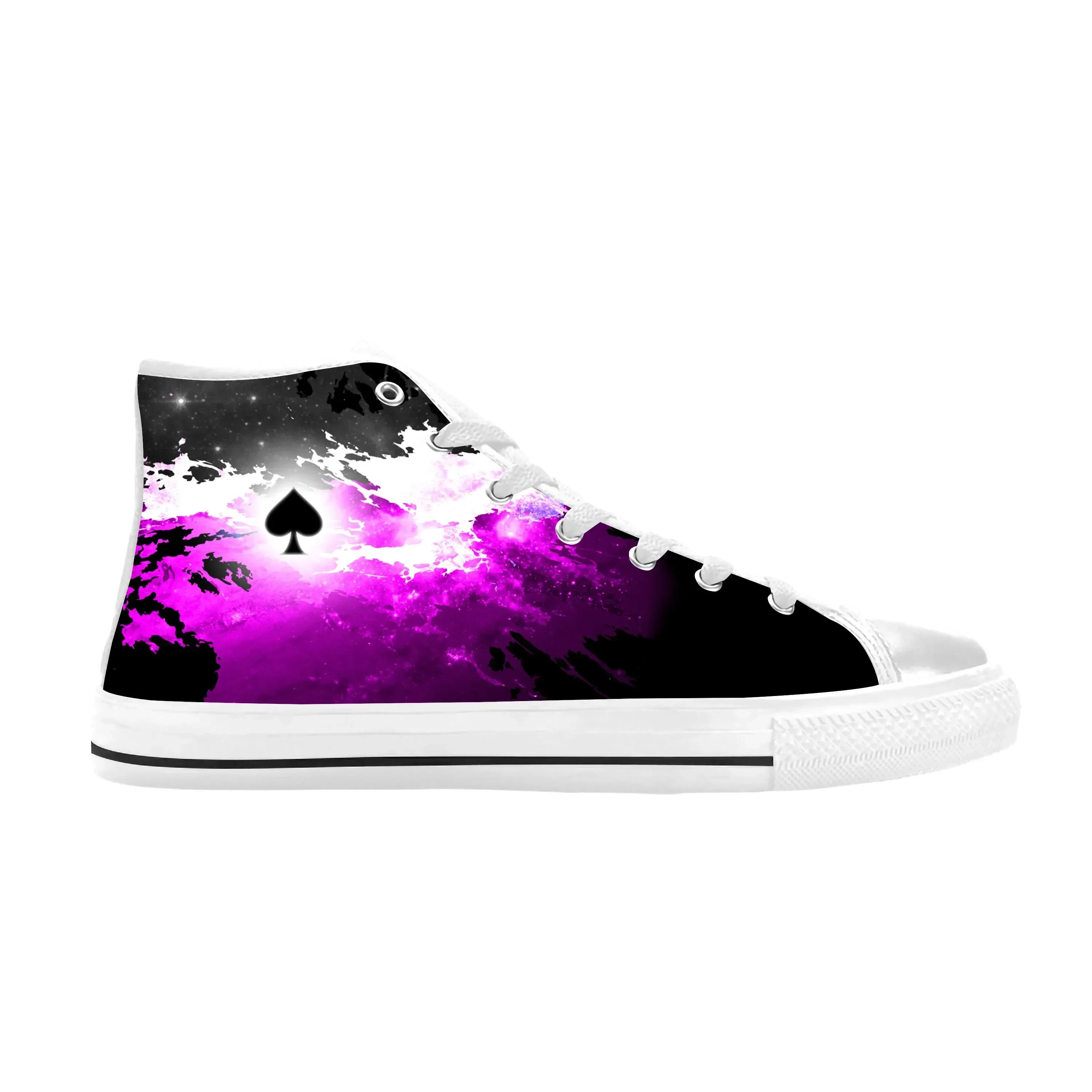 

Asexual Pride Ace Flag Asexuality Aromantic Funny Casual Cloth Shoes High Top Comfortable Breathable 3D Print Men Women Sneakers